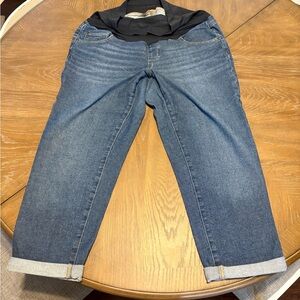 Maternity Denim Jeans with Stretch Waistband